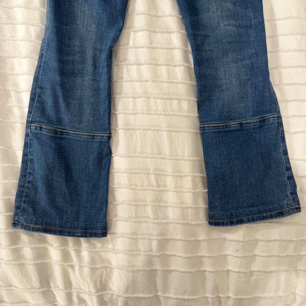 Pilcro Anthropologie Cropped Bootcut Jeans Women's 25 Patchwork Flare Y2K Indie - Picture 13 of 16